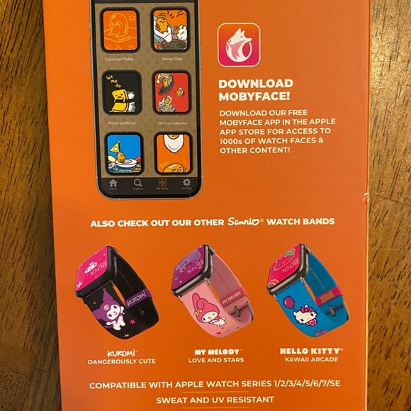 Gudetama The Lazy Egg Smartwatch Band Sz Small Fits all Apple Watch 38/40/41 mm - Picture 3 of 5